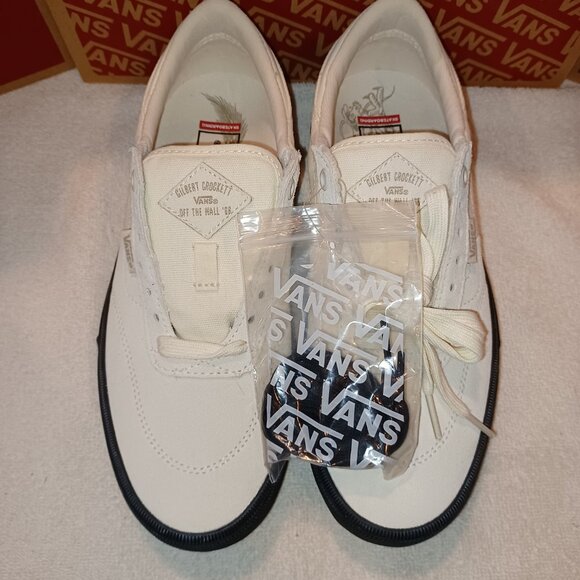 Vans Men's 6.5/Women's 8 Gilbert Crockett Pro Antique White/Black VN0A5JIF86H - Picture 11 of 12
